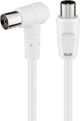 Kabel antenowy kątowy (80 dB), podwójne ekranowanie - Długość kabla 2.5 m