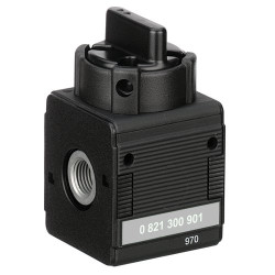 Zawór regulacyjny pneumatyczny 3/2 z przełącznikiem pokrętnym G 1/4 EMERSON ? AVENTICS 1/4in 3/2 portowy