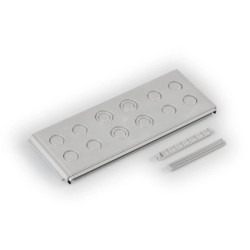 Ścianka boczna z przetłoczeniami dla 4xM16/25+8xM20 dla boku 300mm PMP3.1