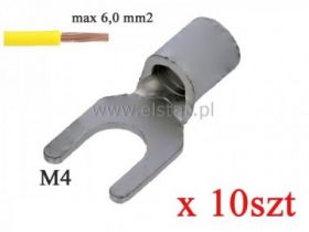 Konektor widełkowy nieizol. 4-6mm2; M4