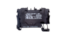 Złączka Szynowa 2-Przewodowa 4Mm2 Czarna 2004-1205 Topjobs