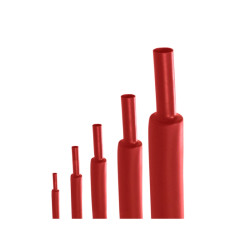 rurka termokurczliwa z klejem Ø3,2/1mm 3:1 wodoodporna 1metr czerwona