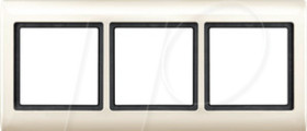 400344 Aqua design frame - 3-gang, white