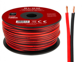 PRZEWOD 2*1MM CCA CZARNO-CZERWONY