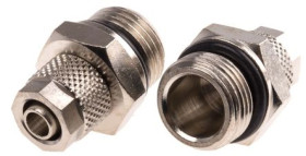 Adapter gwintowany prosty gwint – rura, 15 barów