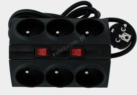 Listwa zasilająca ACAR smart 3m czarna