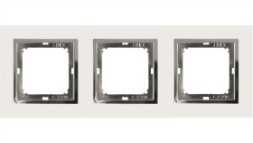 Magic Ramka Potrójna Biały/Chrom Ra-3 M