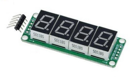 Wyświetlacz LED 4 cyfry ze sterownikiem 74HC595 piny (ARD-LED4)