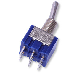 3-position toggle switch MT203 ON-OFF-ON 3A 250V six-pin
