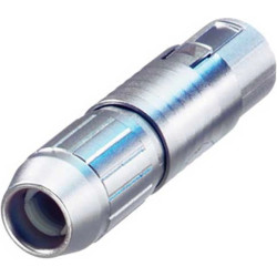 Connector, 12 pole, solder/crimp connection, push pull, straight, MSC