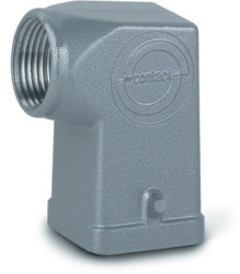 Grommet housing, size HA3, zinc die casting, longitudinal bow locking, IP66/IP68, 10512300