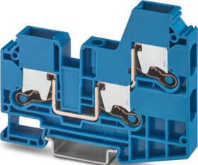 Through terminal block, push-X connection, 1.5-16 mm², 1 pole, 57 A, blue, 1329605