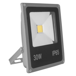 Halogen LED 30W szary SLIM 6000K COB 2100lm Biały zimny