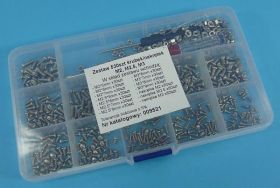 ZESTAW ŚRUB ZWYKŁ.OCYNK.530szt M2/2,5/M3