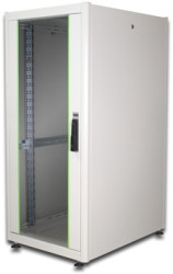 Server cabinet, 26 U, (H x W x D) 1330 x 600 x 800 mm, IP20, sheet steel, light gray, DN-19 26U-6/8-D