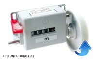MIER-LICZMR310K Mechaniczny licznik metrów z kółkiem 80x48x28mm