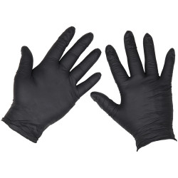 Sealey SSP60XL Extra Thick Powder-Free Disposable Nitrile Gloves, X-Large Pk 100
