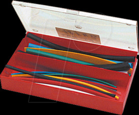 Heat-shrink tubing assortment, 2:1, 15 cm, 18 pieces