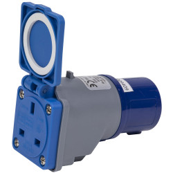 Worksafe W1613PS Socket Adaptor 16A/13A