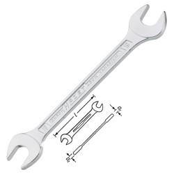 Hazet 450N-8X9 Double Open End Wrench Spanner 8 x 9mm