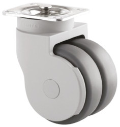 Koło samonastawne średnica kabla 75mm Płyta Tente wysokość całkowita 102mm