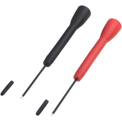 VOLTCRAFT MSS-101 Safety test probe set 2 mm socket Black Red Set