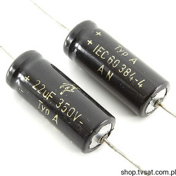 22110012030 Electrolytic 22uF 350V AXIAL F&amp;T