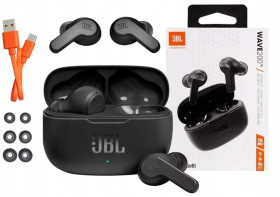 ZESTAW SŁUCHAWKOWY JBL WAVE 200 TWS ETUI BLACK WAVE200TWS