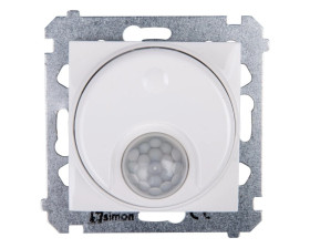 Simon 54 Czujnik ruchu z przekaźnikiem i zabezpieczeniem biały DCR11P.01/11