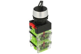 Przełącznik; obrotowy; LAS0-A3Y-(M11+M02)X21/N; ON-OFF; 2 pozycje; bistabilny; na panel; śrubowe; 4 tory; czarny; 10A; 500V AC;