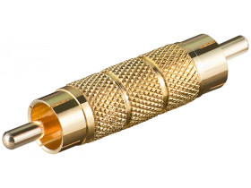 Adapter cinch, wtyk na wtyk, wersja złota Wtyczka cinch wtyczka cinch