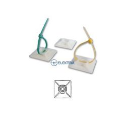 uchwyt do mocowania opaski 20x20mm biały 10sztuk