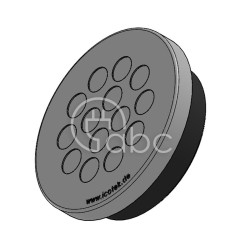 Przepust kablowy niedzielony KEL-DPZ 63, na 14 przewodów, 43762