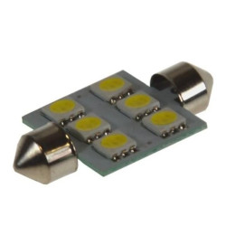 Żarówka C5W 36mm 6*5050 12V CW