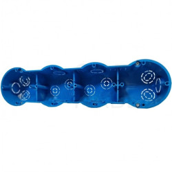 Puszka instalacyjna podtynkowa poczwórna 4x fi:60x45mm z wkrętami KOPOS