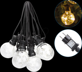 208905 LED light chain, 10 LEDs, warm white, 8 m