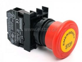 Przycisk dłoniowy bezpieczeństwa NC; grzyb + opis