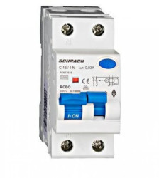 Wyłącznik inst.z członem róż.prąd. C16/1+N/30mA typ A, 6kA Seria AMPARO
