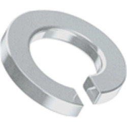Spring washer, M8, H 2 mm, inner Ø 8.1 mm, outer Ø 14.8 mm, spring steel 1.4310, according to DIN 127 B, BYB-3-16H867
