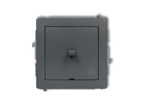 DECO Wyłącznik krzyżowy w stylu amerykańskim grafitowy mat 28DWPUS-6 KARLIK