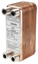 Lutowany płytowy wymiennik ciepła, 214.5 x 80.7 x 24.1mm