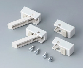 Enclosure feet, ABS, white, A9257207