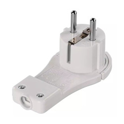 Wtyczka płaska SCHUCO ultra płaska 250V/16A biała