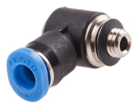 Złączka pneumatyczna M5 męskie Wciskane 4 mm Festo Adapter gwintowany kolankowy M5 męskie