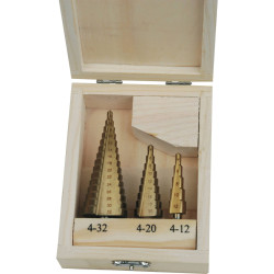 Brüder Mannesmann M54603 Step Drill Bit Set 3-Piece Versatile Use