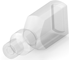 Insulating sleeve for 6.35 mm, 1 pole, PVC, UL 94V-2, natural, 170823-2