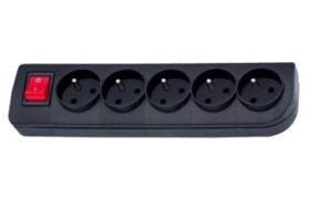 LISTWA PRZEDLUZACZ 5GN.+WYL. CZARNA