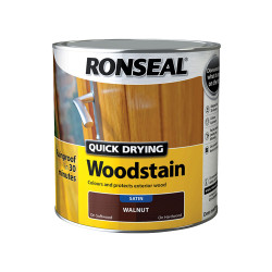 Ronseal 30945 Quick Drying Woodstain Satin Deep Mahogany 2.5 litre