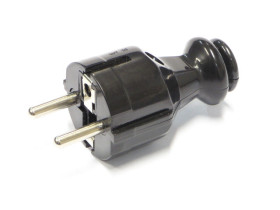 Wtyczka sieciowa WT-30-2 UNI-SCHUCO czarna