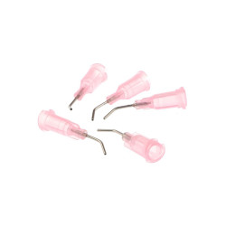 Igła dozownicza zagięta do fluxu, kleju 0,603mm, 20G - 5 szt.
